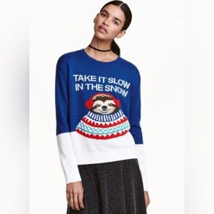 ✨SOLD✨ Christmas Holiday Sweater - Sloth XS